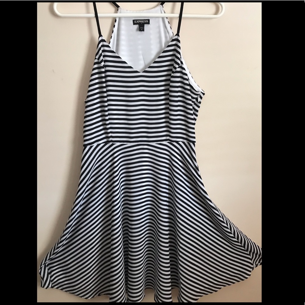 Black and White stripped Dress